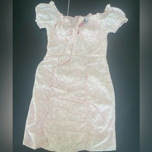 pink floral princess polly dress